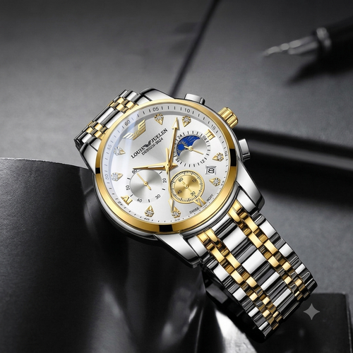 Louie Juelen Celestial Chronograph-Style Men’s Quartz Watch