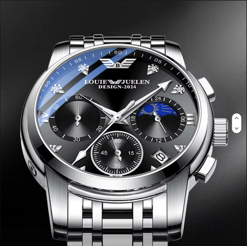 Louie Juelen Celestial Chronograph-Style Men’s Quartz Watch