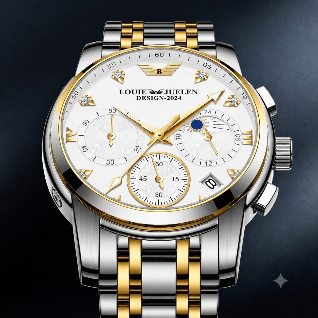 LOUIE JULENE Midnight Royale Chronograph – Premium Luxury Watch for Men